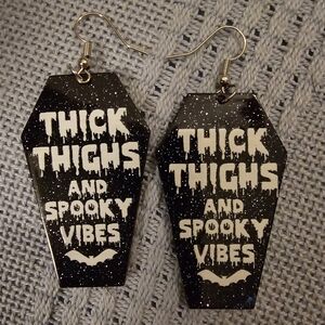 Coffin earrings